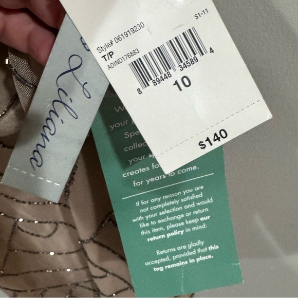 NWT Simply Liliana beaded/ embellished blouson dress ❤️ - Picture 9 of 10